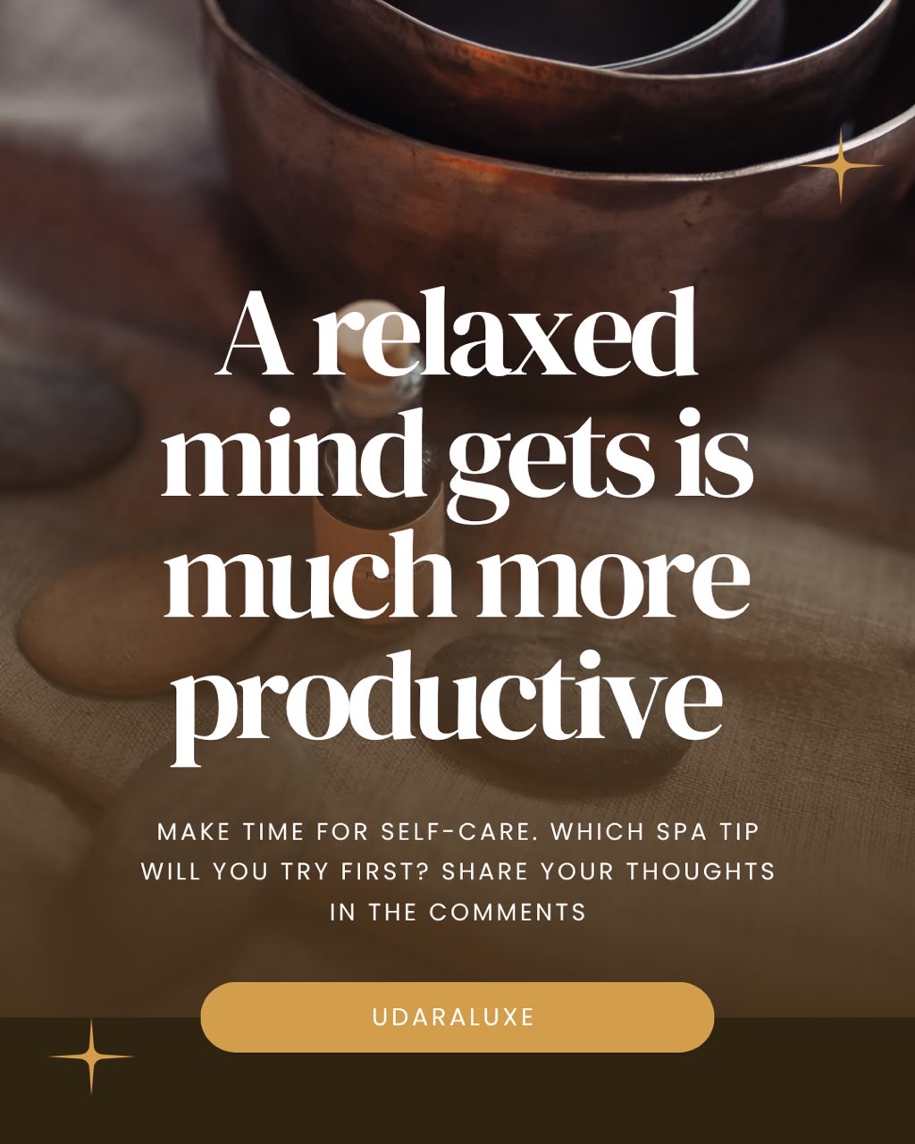 A relaxed mind gets so much more done